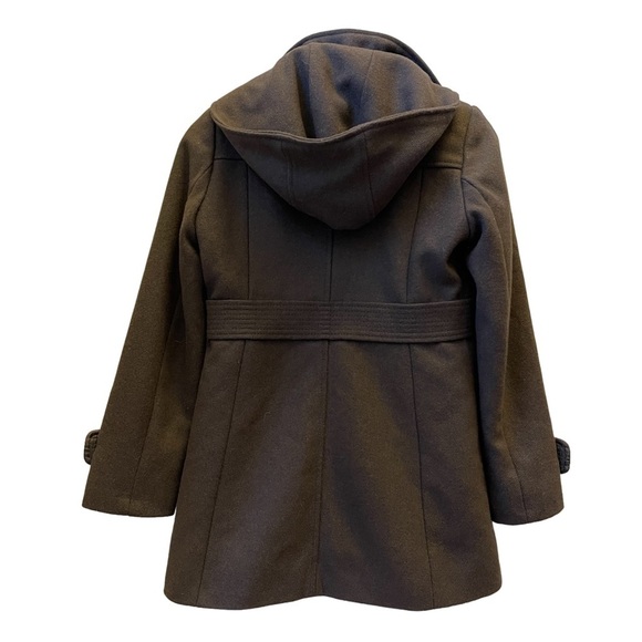 Kenneth Cole Gray Wool Blend Hoodie Winter Jacket Size: 2P - Picture 10 of 11